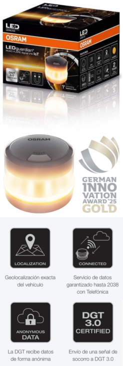 bBliza V16 Osram conectada en oferta - Luz de emergencia oficial DGT 3.0 con descuento y pedidos por WhatsApp para toda España