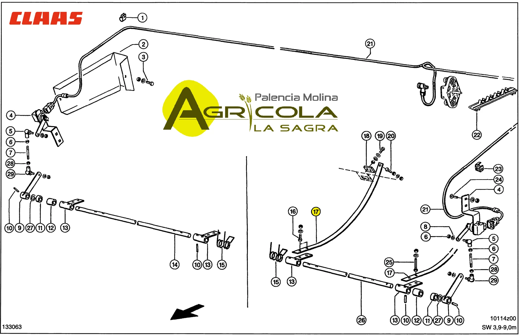 Oferta fleje CLAAS original - Recambio agrícola con descuento España